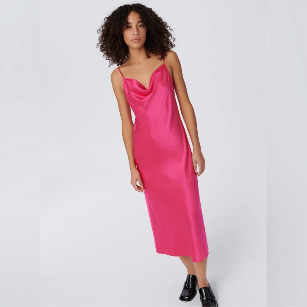 Zara Pink Midi Dress - Picture 2 of 6